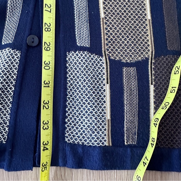 Men’s Cool Retro Tony Soprano 3X Button Down Shirt- Navy - Picture 6 of 7